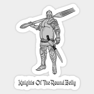 Knights Of The Round Belly Sticker